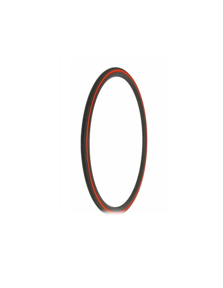 Tire 700 x 25c Black/Red Side Wall HF-187.